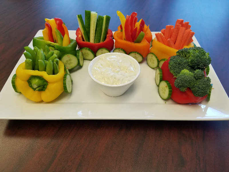 Veggie Train Wilco Area Career Center - Culinary Students Preparing for Competition